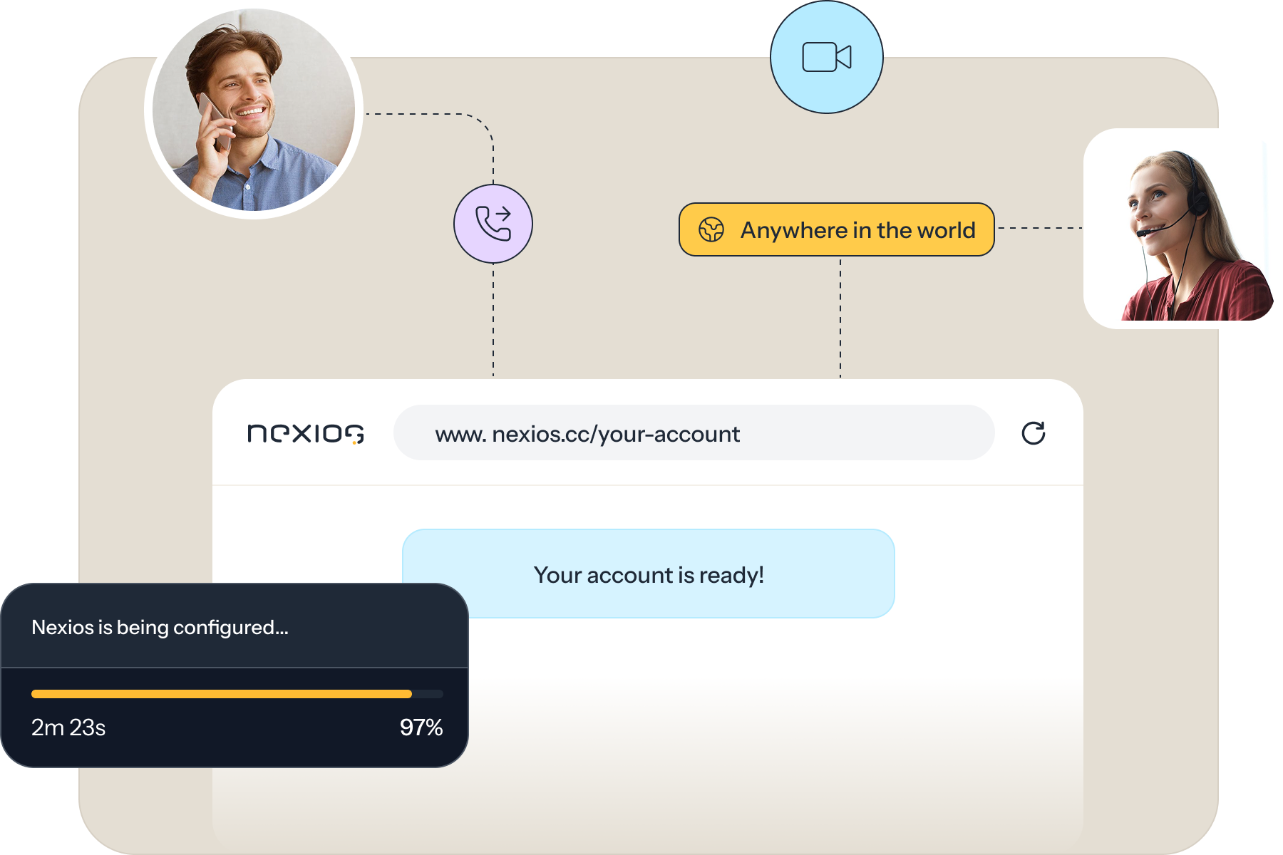 Voice & Video feature illustration